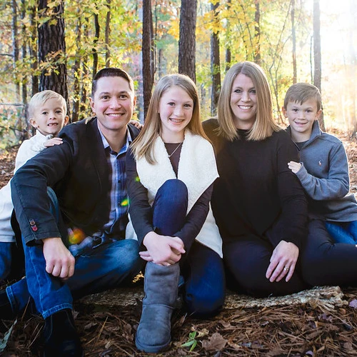 Chiropractor Mountain Brook AL Brad Hassig and Lori Hassig with Family